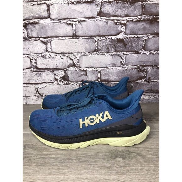Hoka One One Mach 4 Blue Coral Synthetic Lace Up Running Shoes Men 9.5D US/43.3 main image 16